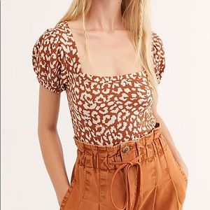 SOLD—Free People No Tyle Animal Tee